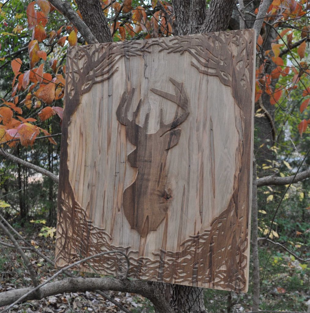 buck head wall wood art